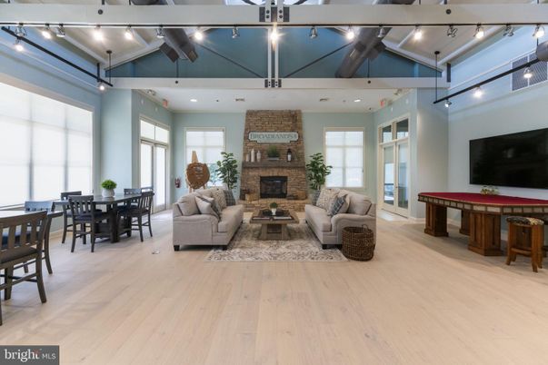 Dining room, Fireplace, Interior, Living room, Stone Walls, Wood Texture Flooring