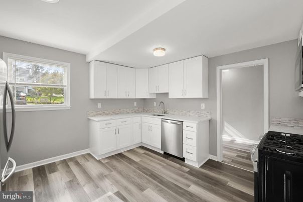 Interior, Kitchen, Wood Texture Flooring