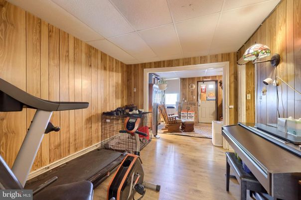 Fitness Equipment, Interior, Wood Texture Flooring, Wooden Walls