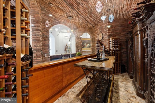 Interior, Recessed Lighting, Stone Walls, Wine Storage