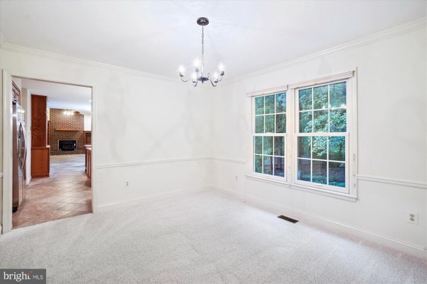 Chandelier, Empty room, Fireplace, Interior