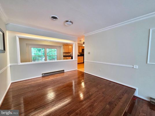 Empty room, Interior, Kitchen, Wood Texture Flooring