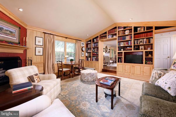 Dining room, Fireplace, Interior, Living room, Recessed Lighting