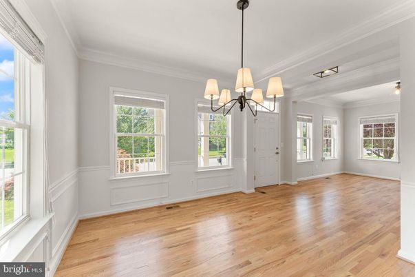 Chandelier, Empty room, Interior, Wood Texture Flooring