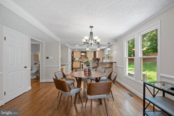 Chandelier, Dining room, Interior, Kitchen, Wood Texture Flooring