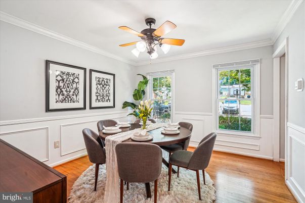 Dining room, Interior, Wood Texture Flooring