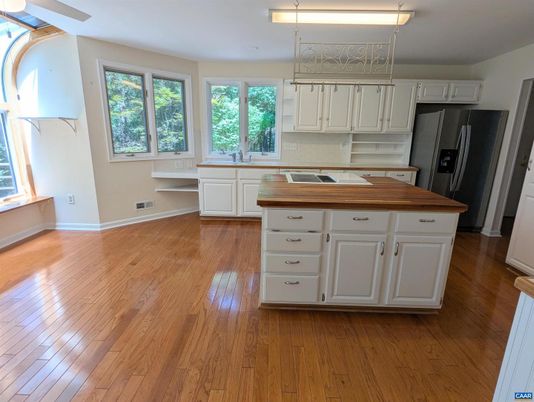Interior, Kitchen, Wood Texture Flooring