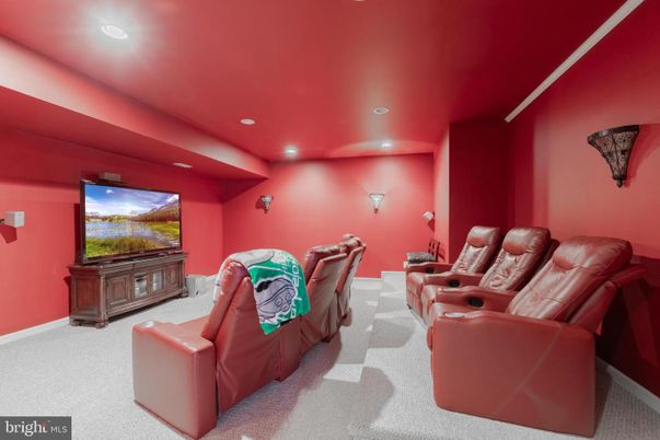Home Theatre Room, Interior, Recessed Lighting, Theatre Room
