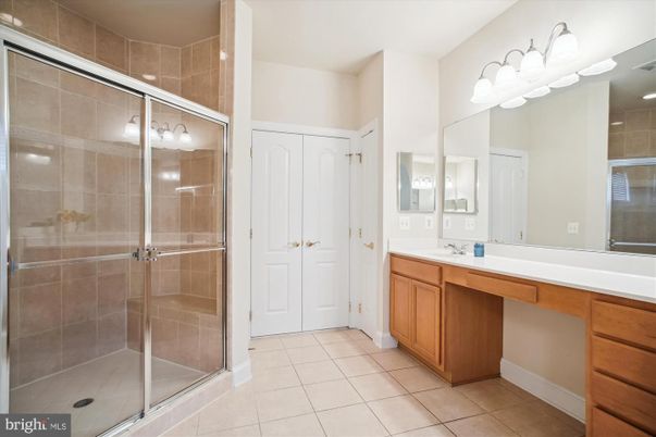 Bathroom, Dual Sink Vanities, Glass Shower, Interior