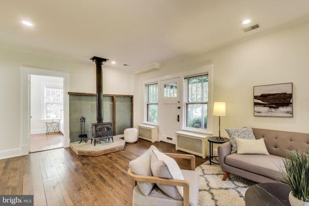 Fireplace, Interior, Recessed Lighting, Wood Texture Flooring
