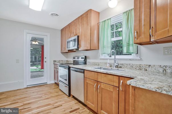 Interior, Kitchen, Wood Texture Flooring