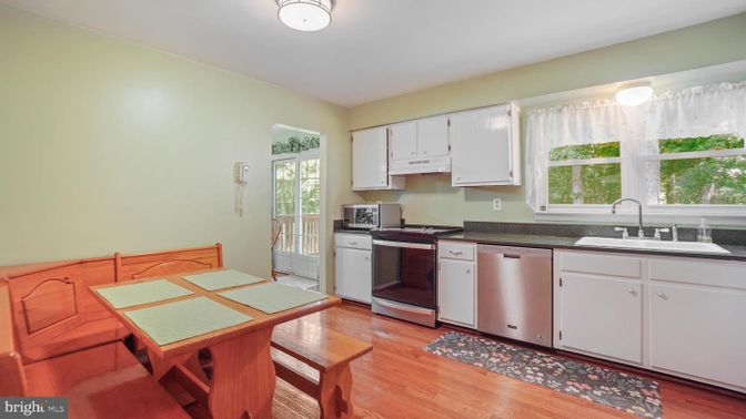 Interior, Kitchen, Wood Texture Flooring