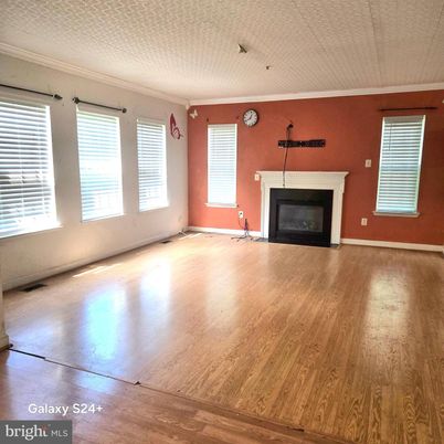 Empty room, Fireplace, Interior, Wood Texture Flooring