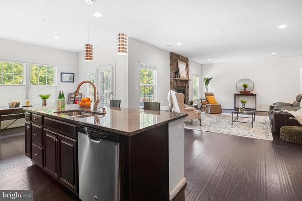 Dining room, Interior, Kitchen, Living room, Pendant Lights, Recessed Lighting, Wood Texture Flooring