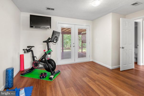 Fitness Equipment, Interior, Wood Texture Flooring