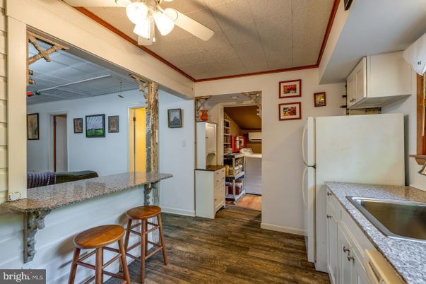 Interior, Kitchen, Wood Texture Flooring