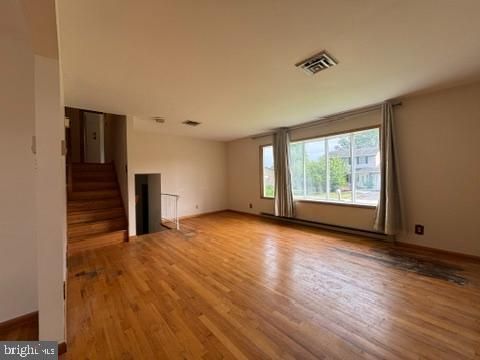 Empty room, Interior, Wood Texture Flooring