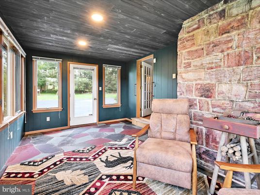 Interior, Recessed Lighting, Stone Walls