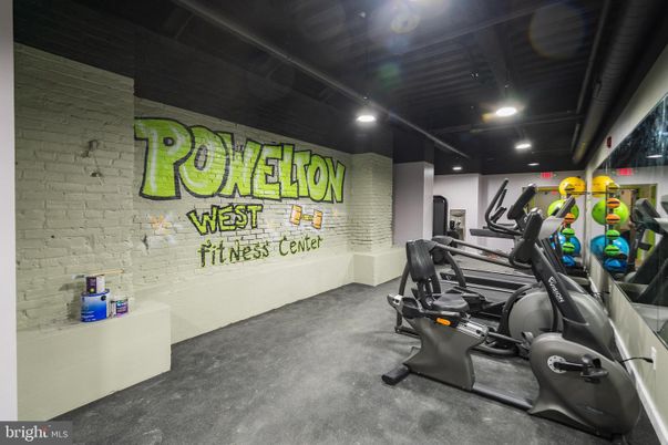 Fitness Equipment, Interior, Recessed Lighting, Stone Walls
