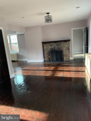 Empty room, Fireplace, Interior, Recessed Lighting, Wood Texture Flooring