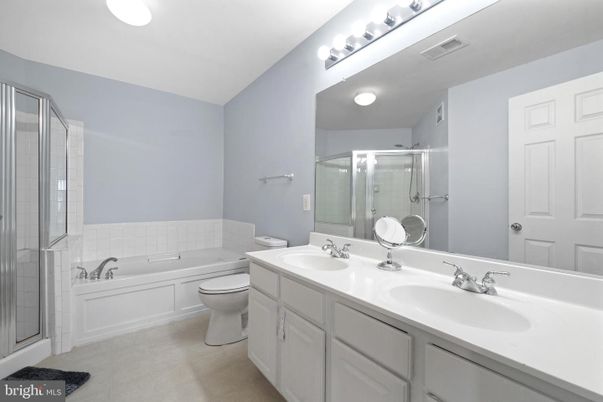 Bathroom, Dual Sink Vanities, Glass Shower, Interior
