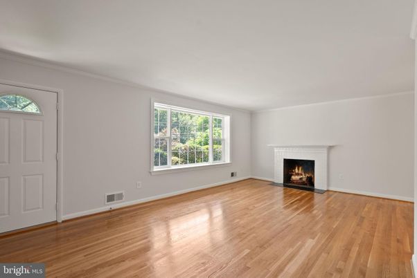 Empty room, Fireplace, Interior, Wood Texture Flooring