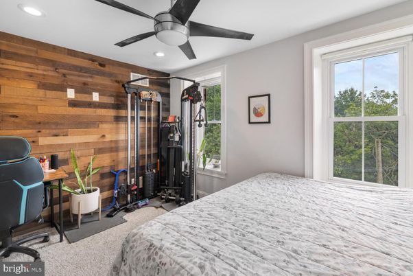 Bedroom, Interior, Recessed Lighting, Wooden Walls