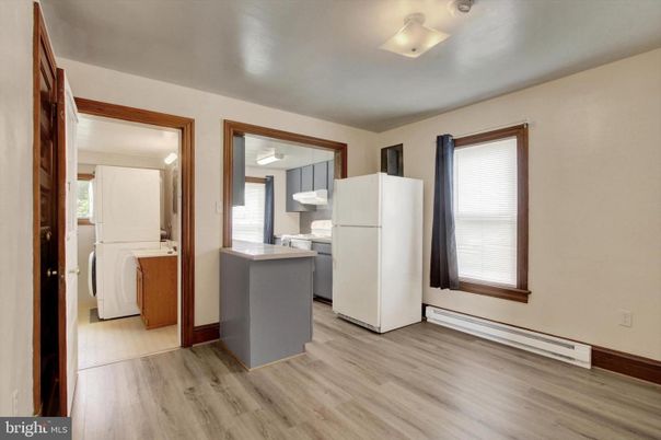 Interior, Kitchen, Washer, Wood Texture Flooring