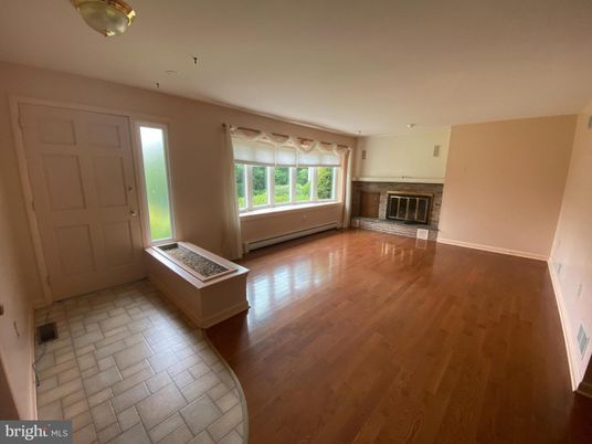 Empty room, Fireplace, Interior, Wood Texture Flooring