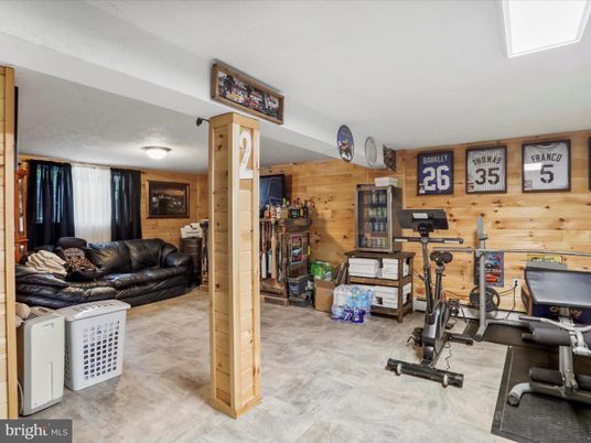 Fitness Equipment, Interior, Wooden Walls