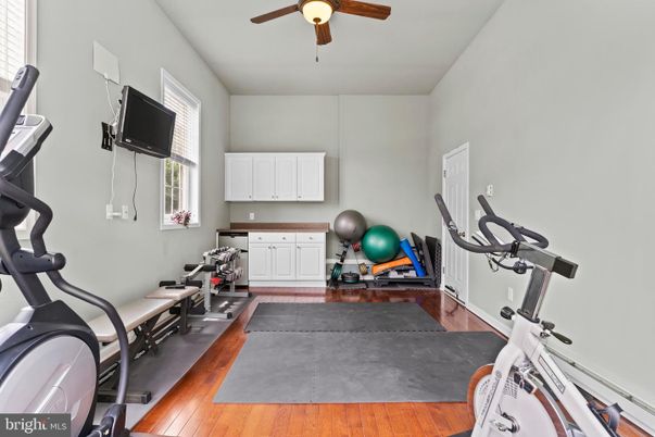 Fitness Equipment, Interior, Wood Texture Flooring