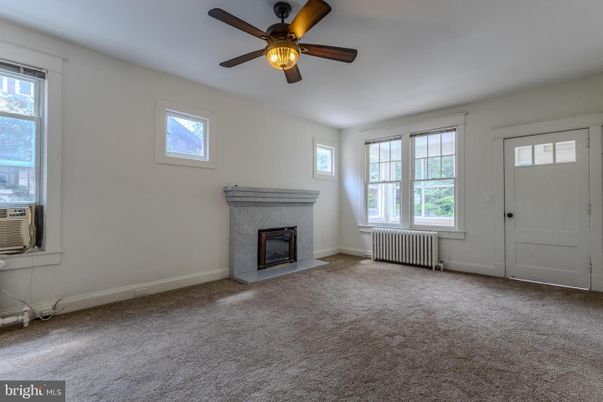 Empty room, Fireplace, Interior