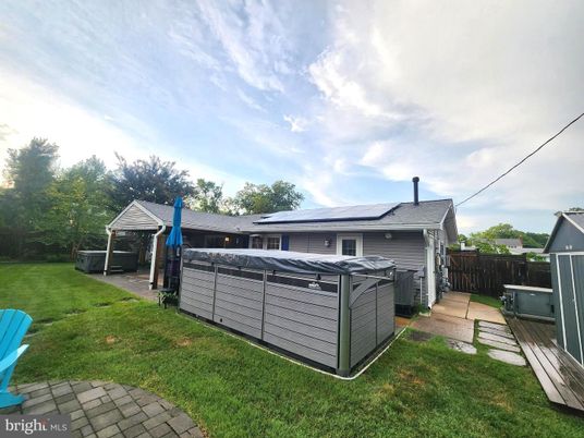 Backyard, Exterior, Hot Tub, Solar Panels
