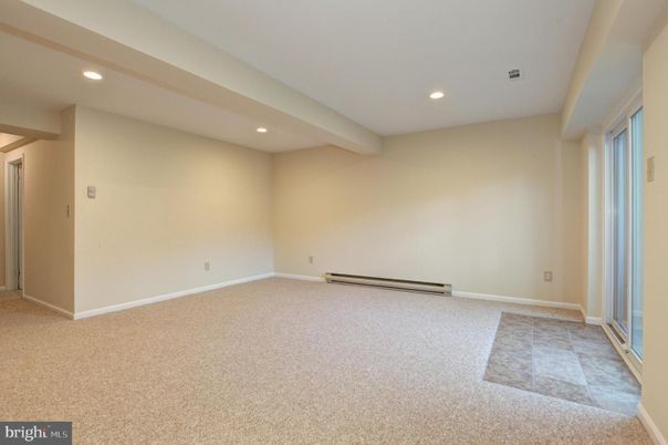 Empty room, Interior, Recessed Lighting
