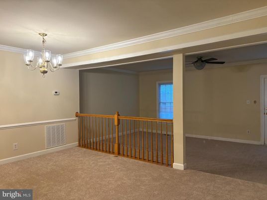 Chandelier, Empty room, Interior