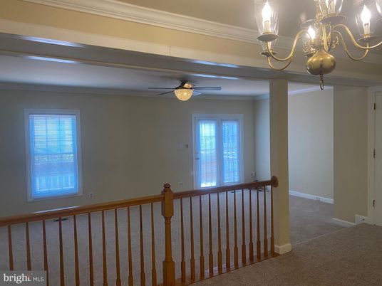 Chandelier, Empty room, Interior