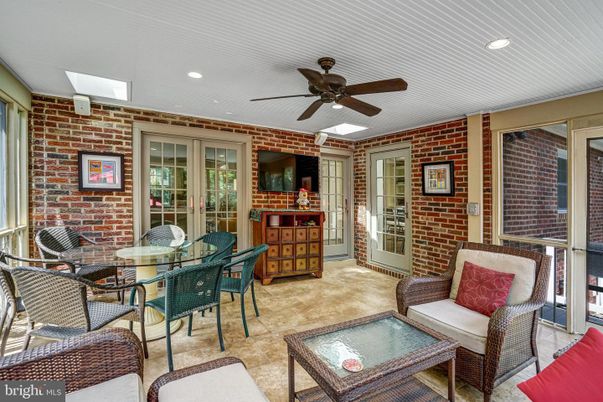Dining room, Interior, Living room, Recessed Lighting, Stone Walls