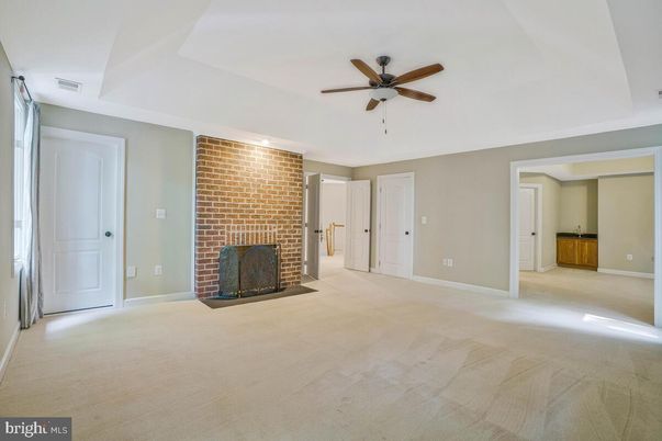Empty room, Fireplace, Interior, Stone Walls