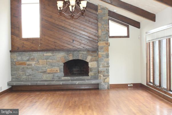 Chandelier, Fireplace, Interior, Wooden Beams, Wood Texture Flooring, Wooden Walls