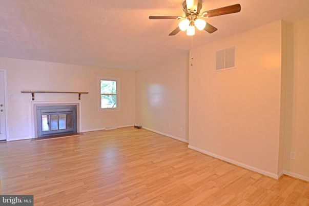 Empty room, Fireplace, Interior, Wood Texture Flooring