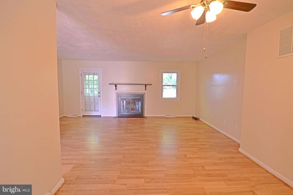 Empty room, Fireplace, Interior, Wood Texture Flooring