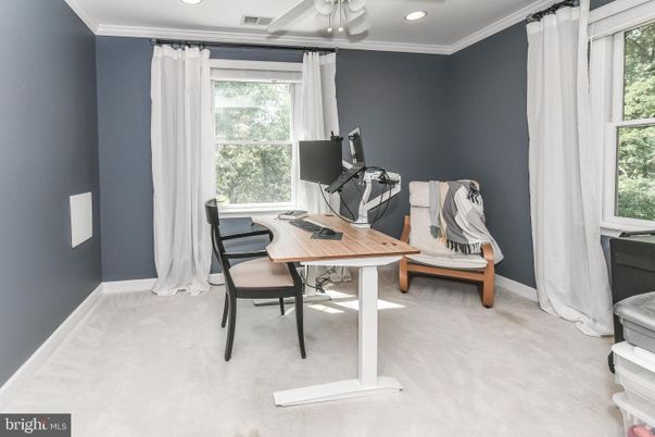 Home Office, Interior, Recessed Lighting