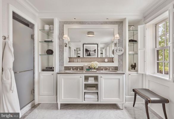 Bathroom, Dual Sink Vanities, Interior, Marble