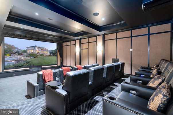 Home Theatre Room, Interior, Projection Screen, Recessed Lighting, Theatre Room