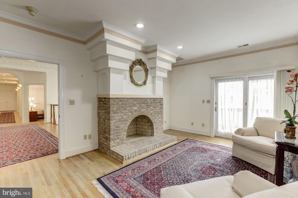 Fireplace, Interior, Recessed Lighting, Wood Texture Flooring