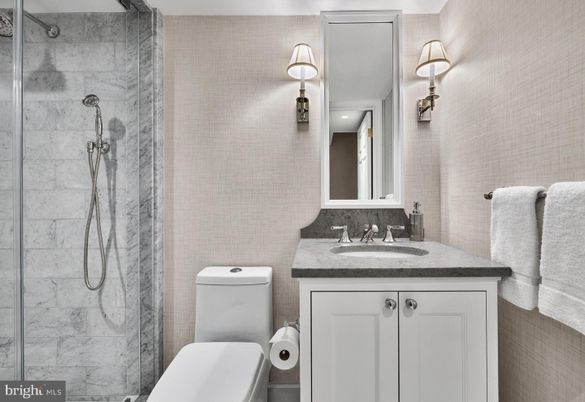 Bathroom, Interior, Marble Walls