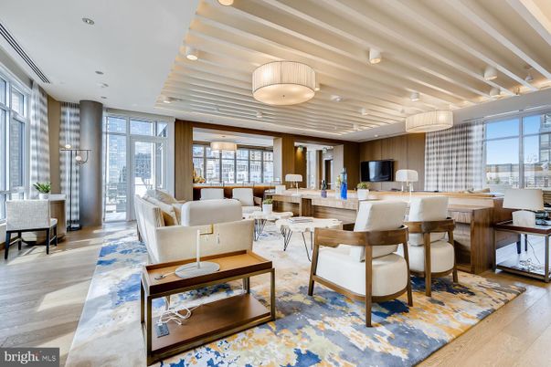 Dining room, Interior, Living room, Pendant Lights, Recessed Lighting, Wood Texture Flooring