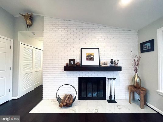 Fireplace, Interior, Stone Walls, Wood Texture Flooring