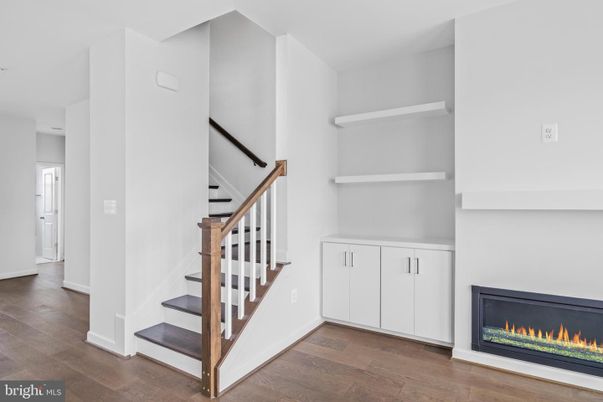 Fireplace, Interior, Wood Texture Flooring
