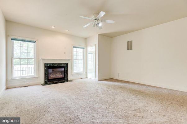 Empty room, Fireplace, Interior, Recessed Lighting